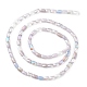 Gradient Color Electroplate Glass Bead Strands GLAA-E042-01B-2