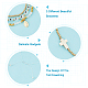 Arricraft 3 шт. 3 стильные браслеты с четками с подвеской Девы Марии BJEW-AR0001-04-4