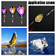 Superfindings 40 pz 4 clip di cambio rapido da pesca in ottone stile FIND-FH0004-43-6
