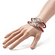 Braided Imitation Cowhide Leather Cord Bracelets for Couple BJEW-JB06443-16