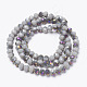 Electroplate Opaque Glass Beads Strands EGLA-A034-P8mm-F15-2
