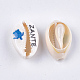 Perles de cauris imprimées SHEL-S276-12B-2