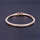 Shegrace bracelet en plaqué or rose véritable micro pave aaa JB242A-3