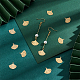 UNICRAFTALE 30pcs Real 18K Gold Plated 201 Stainless Steel Ginkgo Leaf Charms Etched Metal Embellishments Plant Charms Autumn Leaves Drop Dangle Earrings Charm for Bracelet Necklace DIY Jewelry Making STAS-UN0043-06-4