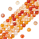 PandaHall 5 Strands Natural Carnelian Bead Strands 6mm Round Loose Beads for Jewellery Making DIY Bracelet Necklace Crafts Hole: 1mm About 14.5 inchs Long G-PH0001-58-7