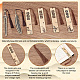 AHADEMAKER 1 Set Rectangle Wood Bookmarks with Tassels AJEW-GA0004-59-4