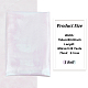 BENECREAT 3.3 Yard Magic White Rainbow Laser Gradient Organza Lace Fabric， Iridescent Holographic Gauze Fabric for Bridal Veils Dress OCOR-BC00005-54-2