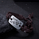 Unisex pulseras de cordón de cuero de moda BJEW-BB15581-B-10