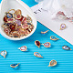 Cheriswelry 48Pcs 8 Colors  Faceted Resin Rhinestone Pendants RESI-CW0001-18-6