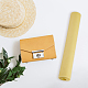 DICOSMETIC 2M/Roll PVC Fabric Yellow Plastic Fabric Solid Color Leather Sheets Leather Fabric Sheets PVC Fabric Roll for DIY Sewing Hair Bows Keychains Jewelry Making DIY-WH0502-96-4