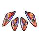 Set mit Flügelanhängern aus transparentem Kunstharz RESI-TAC0021-01D-1