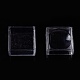 透明プラスチックリングビューア拡大鏡ボックス  コイン用拡大鏡キューブ  ジュエリー  石  標本  透明  26x26x23mm  インナーサイズ：21.5x21.5mm CON-K007-02B-2
