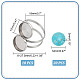 Kit per la creazione di anelli per polsini semicircolari fai da te Arricraft DIY-AR0003-35-2