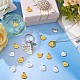 40 Pieces Love Dad Heart Charms Pendant Antique Alloy Heart Charm Father's Day Pendant for Jewelry Necklace Earring Gift Making Crafts JX368A-3
