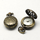 Vintage plats zinc ronde alliage quartz de montres têtes creuses WACH-R008-05-2