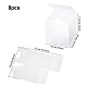 Boîte de faveur rectangle en pvc givré boîte-cadeau de friandises CON-BC0006-38-2