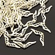 チベット風合金ビーズ  ウイング  銀色のメッキ  鉛フリー＆カドミウムフリー  22x8x3mm  穴：1mm X-K0P7S021-1