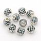 Faceted Large Hole Rondelle Resin European Beads RPDL-L003-060-2