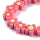 Handgemachte Blumen-Polymer-Tonperlenstränge&nbsp;LS-CLAY-M003-07K-3