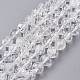 Natürliche Knistern Kristall Perle Stränge G-J376-34-8mm-1