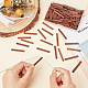 PH PandaHall 120pcs Wood Charms 1.57inch Rectangle Wood Earrings Blanks Wood Tags Pendants Wood Hanging Ornaments for DIY Crafts Jewelry Earrings Necklaces Making WOOD-PH0002-65-3