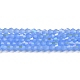 Imitation Jade Electroplate Glass Beads Strands GLAA-F029-J4mm-D04-1