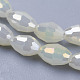 1 Strand Electroplate Glass Beads Strands X-EGLA-J013-4X6mm-F03-6