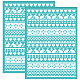 OLYCRAFT 2Pcs 5.5x7.7 Inch Easter Theme Self-Adhesive Silk Screen Printing Stencil Easter Egg Bunny Background Silk Screen Stencil Reusable Mesh Stencils Transfer for DIY T-Shirt Fabric Painting DIY-WH0337-091-1