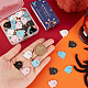 SUNNYCLUE 1 Box 80Pcs 4 Colors Ghost Charm Bulk Halloween Enamel Charms Ghost Charms Cartoon Cute White Black Halloween Charm for jewellery Making Charms DIY Earrings Bracelet Necklace Craft Supplies FIND-SC0004-44-3