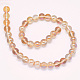 Electroplate Glass Beads Strands GLAA-G051-14mm-A01-2