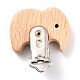 Beech Wood Baby Pacifier Holder Clips AJEW-XCP0001-47P-3