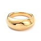 イオンプレーティング（ip）304ステンレスフィンガー指輪  ワイドバンドリング  ゴールドカラー  usサイズ7 1/4(17.5mm) X-RJEW-F115-04C-G-2