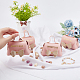 BENECREAT 8pcs Wedding Candy Boxes Pink Leather Bowknot Gift Boxes Handbag Gift Boxes for Weddings CON-WH0084-48G-02-3