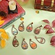 Sunnyclue 1 boîte de 8 paires de boucles d'oreilles de Thanksgiving en vrac DIY-SC0021-77-4