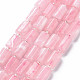 Natural Rose Quartz Beads Strands X-G-S345-8x11-014-1