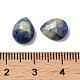 天然混合石キャブチョーン  ティアドロップ  多面カット  染めと未染色の混合  10x8x3.5mm G-L514-03B-4