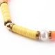 Heishi Perlenstretch-Armbänder aus Polymerton BJEW-JB06145-05-3