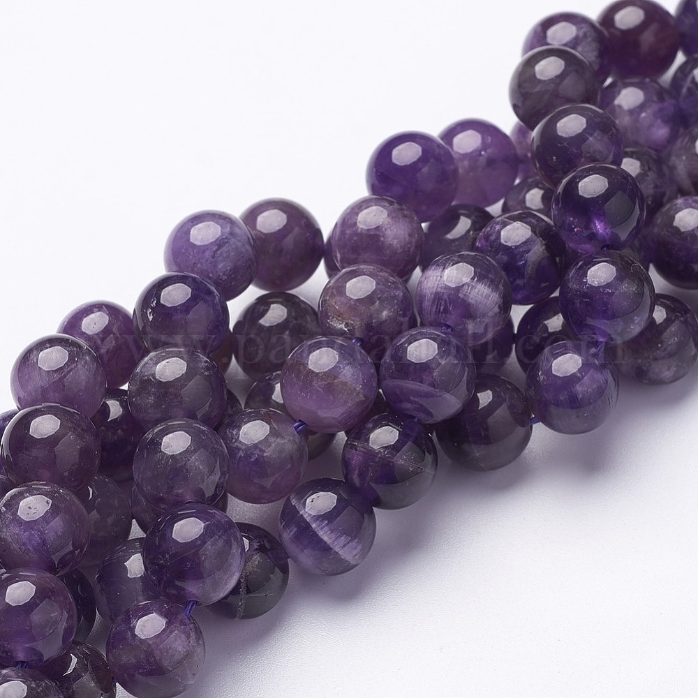 Wholesale Round Amethyst Beads Strands - Pandahall.com