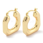 Brass Hoop Earrings EJEW-H301-02G-08