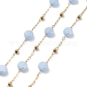 304 handgefertigte Perlenkette aus Edelstahl CHS-K019-03G-05
