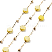 304 handgefertigte Perlenkette aus Edelstahl CHS-K019-03G-04