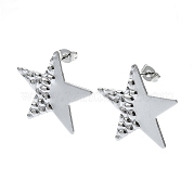Серьги-гвоздики из нержавеющей стали 201 EJEW-K270-25P