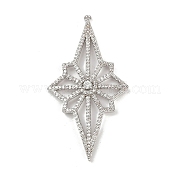 Латунные микро проложить кубического циркония подвески KK-M322-46P