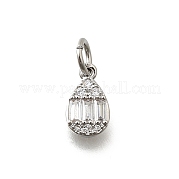 Латунные микро проложить кубического циркония подвески KK-P295-33P