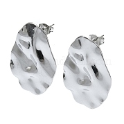 Серьги-гвоздики из нержавеющей стали 201 EJEW-K270-13P