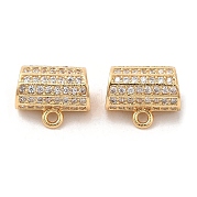 Кулон из латуни с микропаве и кубическим цирконием KK-B074-60G