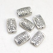 Сплавочные овальные бусины тибетского стиля  TIBEB-AB4985Y-NF