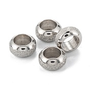 Европейские бусины из нержавеющей стали 201 STAS-B020-13P