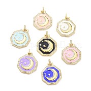 Латунные микро проложить кубического циркония подвески ZIRC-P085-38G