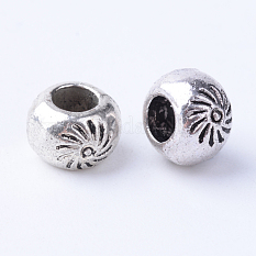 Perles en alliage de style tibétain X-TIBE-Q063-118AS-RS